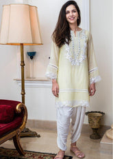 Maheen Ghani Taseer - Lime Yellow